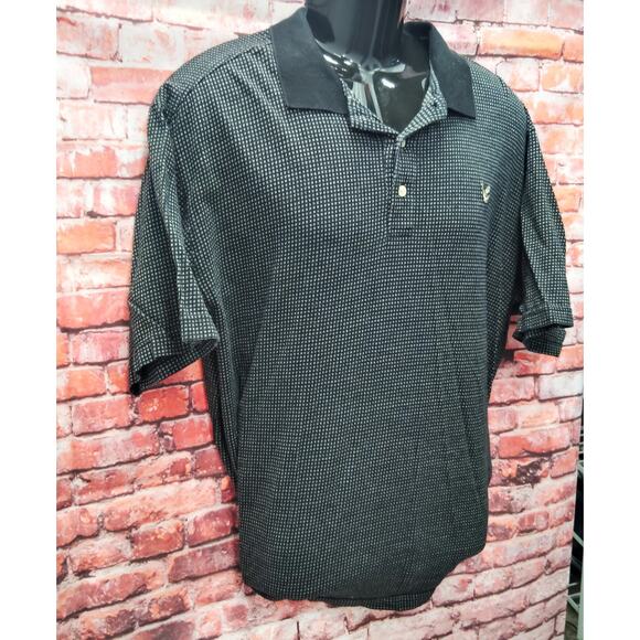 Lyle & Scott Black White Short Sleeve Collar Golf Performance - Picture 3 of 6